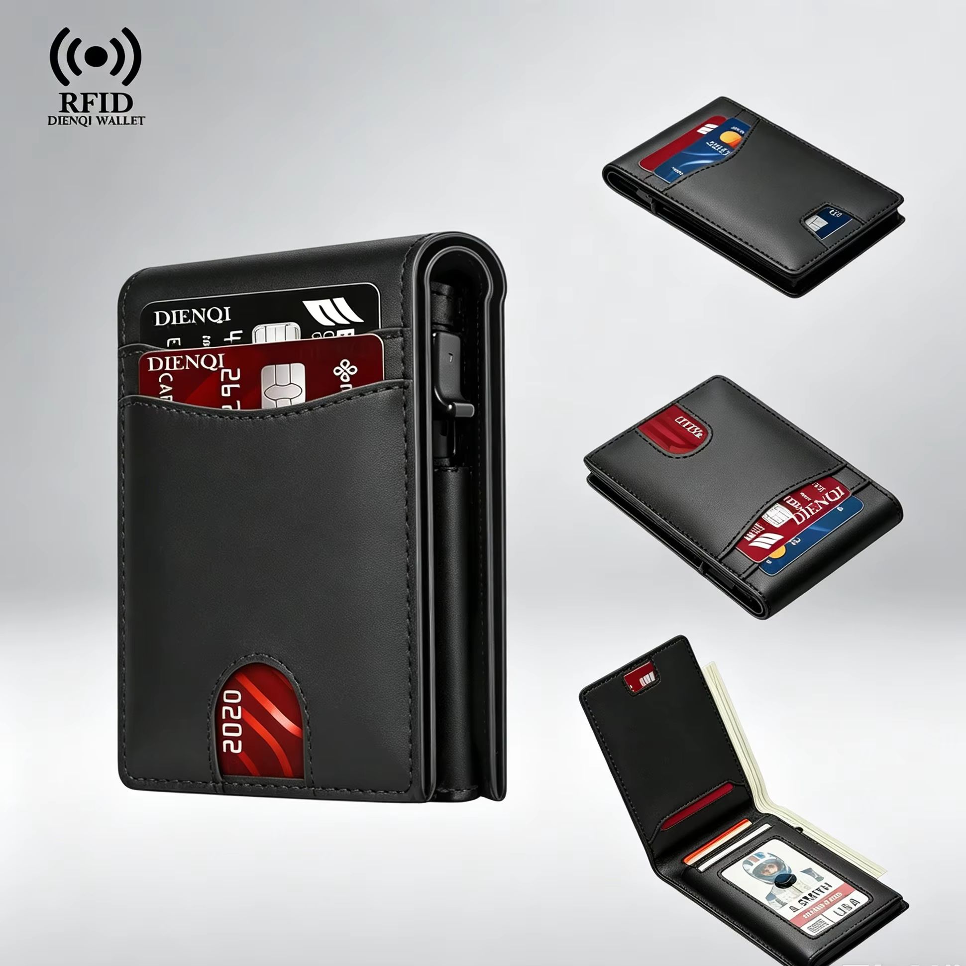Index Card Holder - Carteira Masculina de Luxo para Cartões