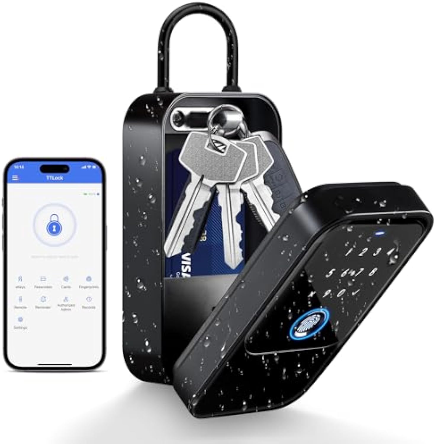 Letter Opener Brass - Sem fio Smart Key Lock Box,