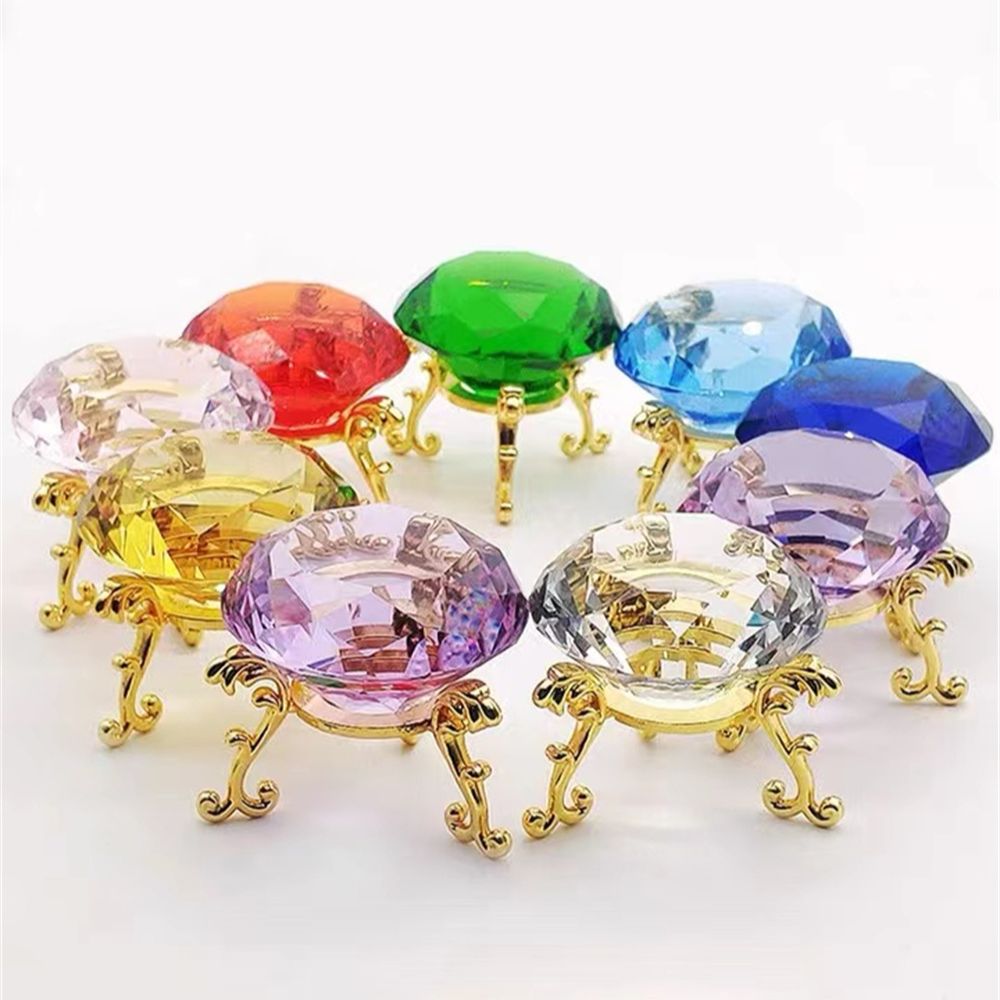 Cristal Diamante Em Forma De P - Paper Weight Crystal avaliação e preço