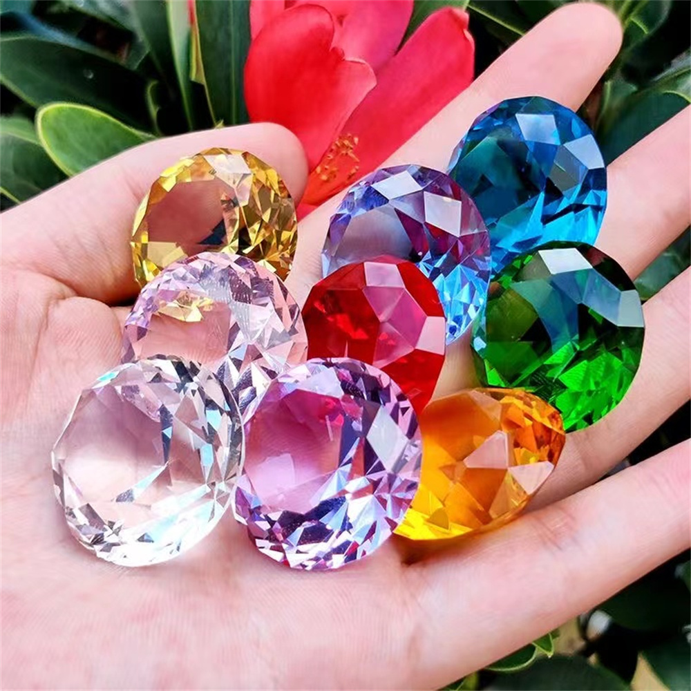 Cristal Diamante Em Forma De P - Paper Weight Crystal avaliação e preço