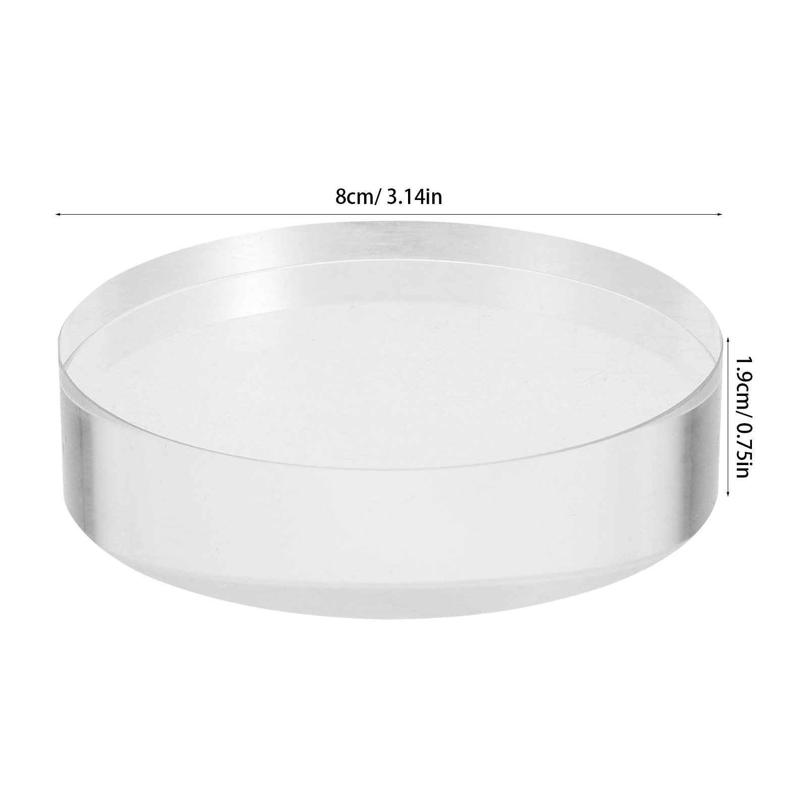 Base de Vidro Transparente Red - Paper Weight Crystal avaliação e preço