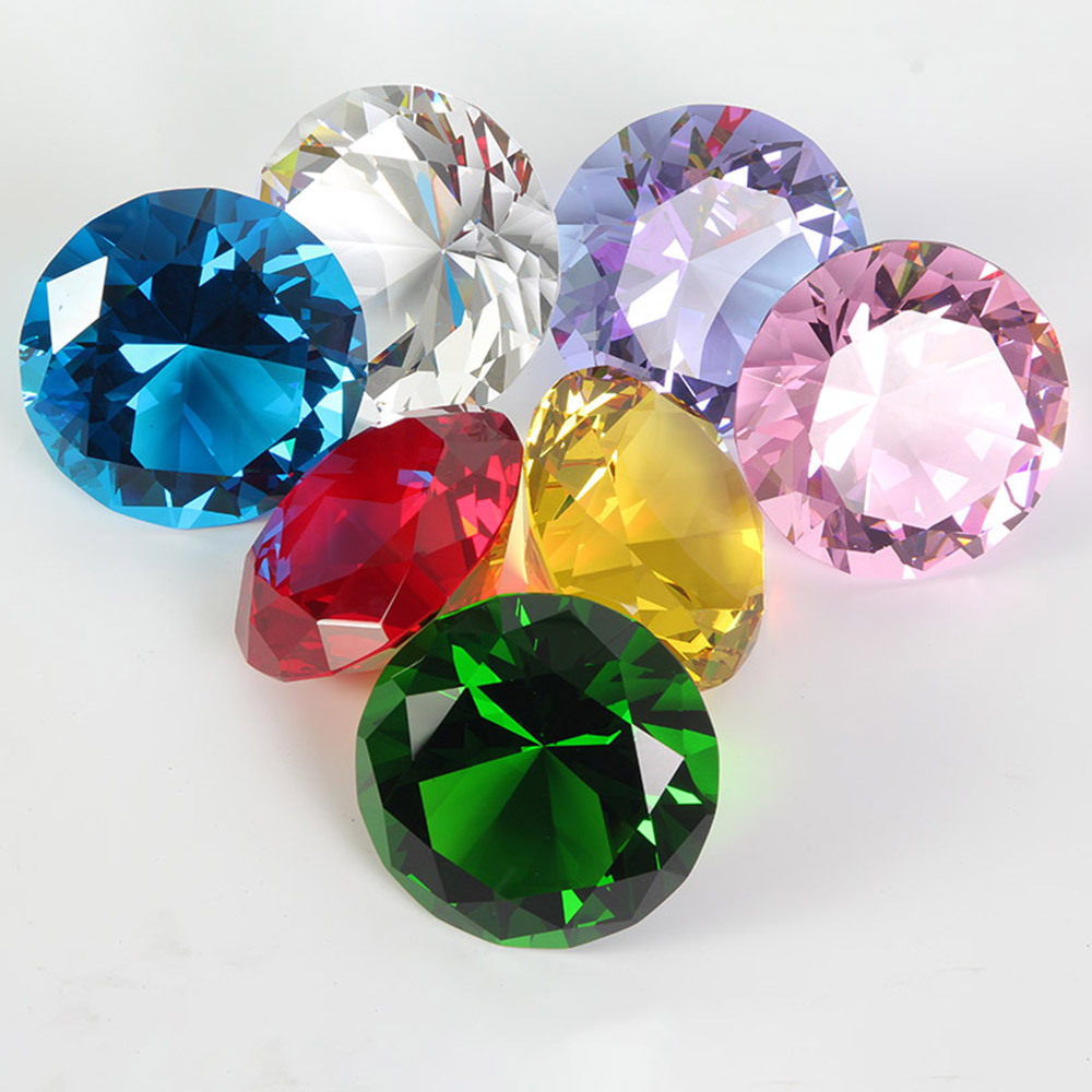 10 cores cristal diamante em f - Paper Weight Crystal avaliação e preço
